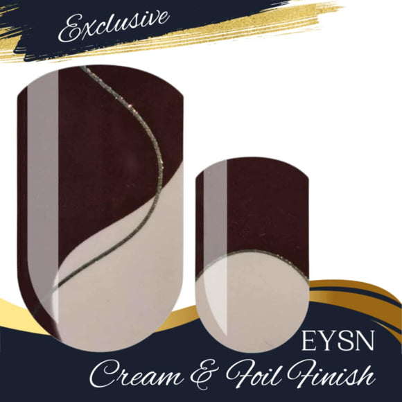 Mocha Latte Swirl Nail Wraps