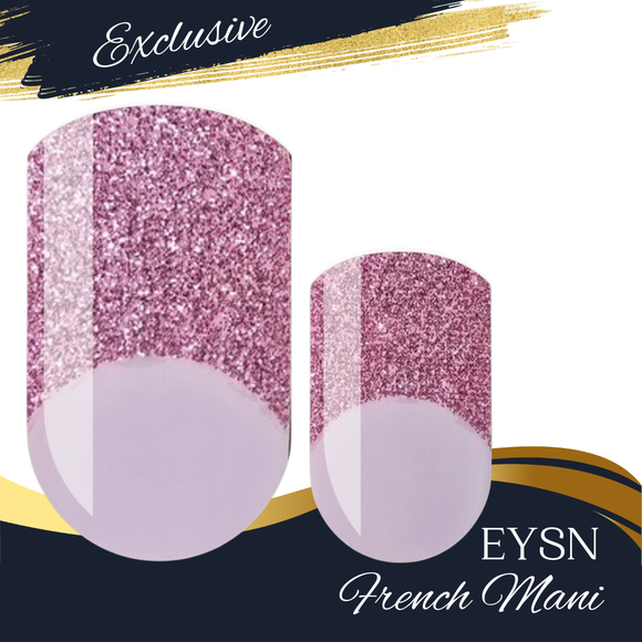 Princess Pink French Nail Wraps
