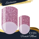 Princess Pink French Nail Wraps
