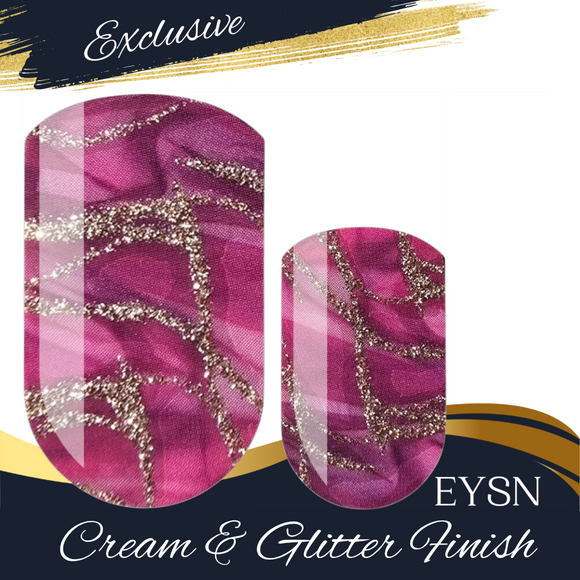 Berry Me In Glitter Nail Wraps