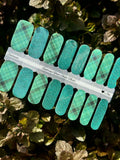 Spearmint Plaid Nail Wraps