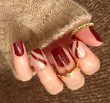 Bordeaux Bliss Nail Wraps