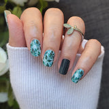 Teal Vines Nail Wraps