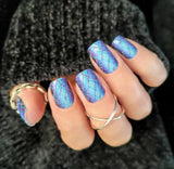 Techno Pop Plaid Nail Wraps