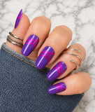 Violet Waves Nail Wraps