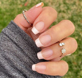 Classic Pink French Gel Nail Wraps (SG121)