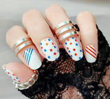 Red White & You Overlay Nail Wraps