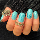 Teal Oasis Nail Wraps