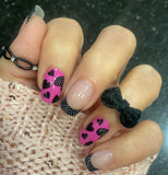 Polka Dot Princess French Nail Wraps