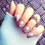 Sugar Plum Snowflake Nail Wraps