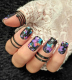 Cosmic Garden Nail Wraps