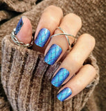 Techno Pop Plaid Nail Wraps