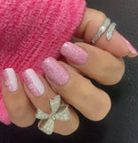 Pink Bow-Tique Nail Wraps