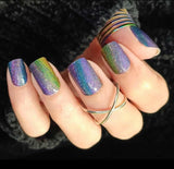 Rainbow Stardust Nail Wraps