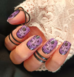 Amethyst Garden Nail Wraps