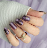 Starlight Petals Nail Wraps