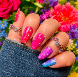 Electric Blooms Nail Wraps
