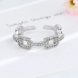 Ring - Interlocked Brilliance (Adjustable)