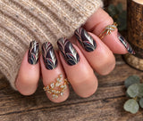 Bordeaux Botanical Nail Wraps