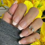 Classic Pink French Gel Nail Wraps (SG121)