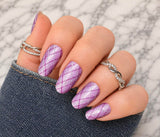 Grapevine Pop Plaid Nail Wraps