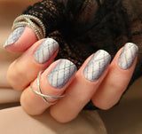 Platinum Pop Plaid Nail Wraps