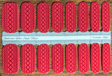 Crimson Knit Nail Wraps