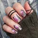 Shadow Blooms Nail Wraps