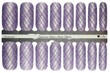 Lavender Lux Pop Plaid Nail Wraps