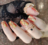 Tropicana Pop Plaid Nail Wraps