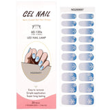 Snowy Mist Deluxe Semi-Cured Gel Nail Strips