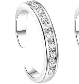 Toe Ring Glam (Sterling Silver)