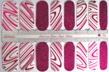 Raspberry Whirl  Nail Wraps