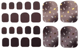 22 units of Chocolate Sprinkles Pedicure Wraps