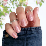 Princess Pink Nail Wraps (Glitter) Stylish