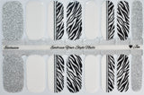 Zebra Glam Nail Wraps