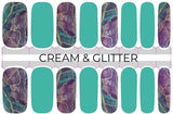 Dusk Teal Dawn Nail Wraps