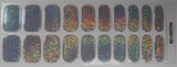 Holographic Rainbow Gel Nail Wraps (NG128)