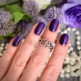 Purple Elegance Nail Wraps (Glitter) Stylish