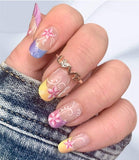 French Floral Nail Wraps