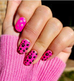 All Paws Nail Wraps (Overlay) on top of Pink nail polish