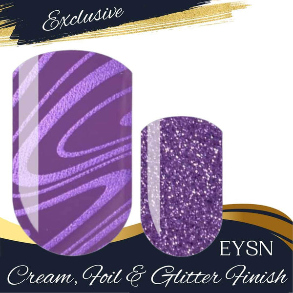Purple Amethyst and Gold Flake, Crystal Inspired Press on Nails Gemstone  Nails, Geode Nails and More - Etsy