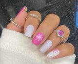 Snow Crystals Nail Wraps