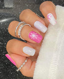 Snow Crystals Nail Wraps