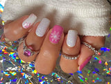 Snow Crystals Nail Wraps