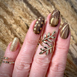 Golden Autumn Nail Wraps