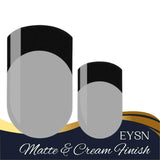 Gray & Black French Nail Wraps