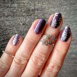 Silver Midnight Nail Wraps