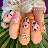 Palm Tree Nail Wraps