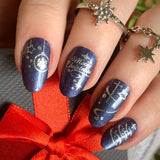 Blue Christmas Nail Wraps